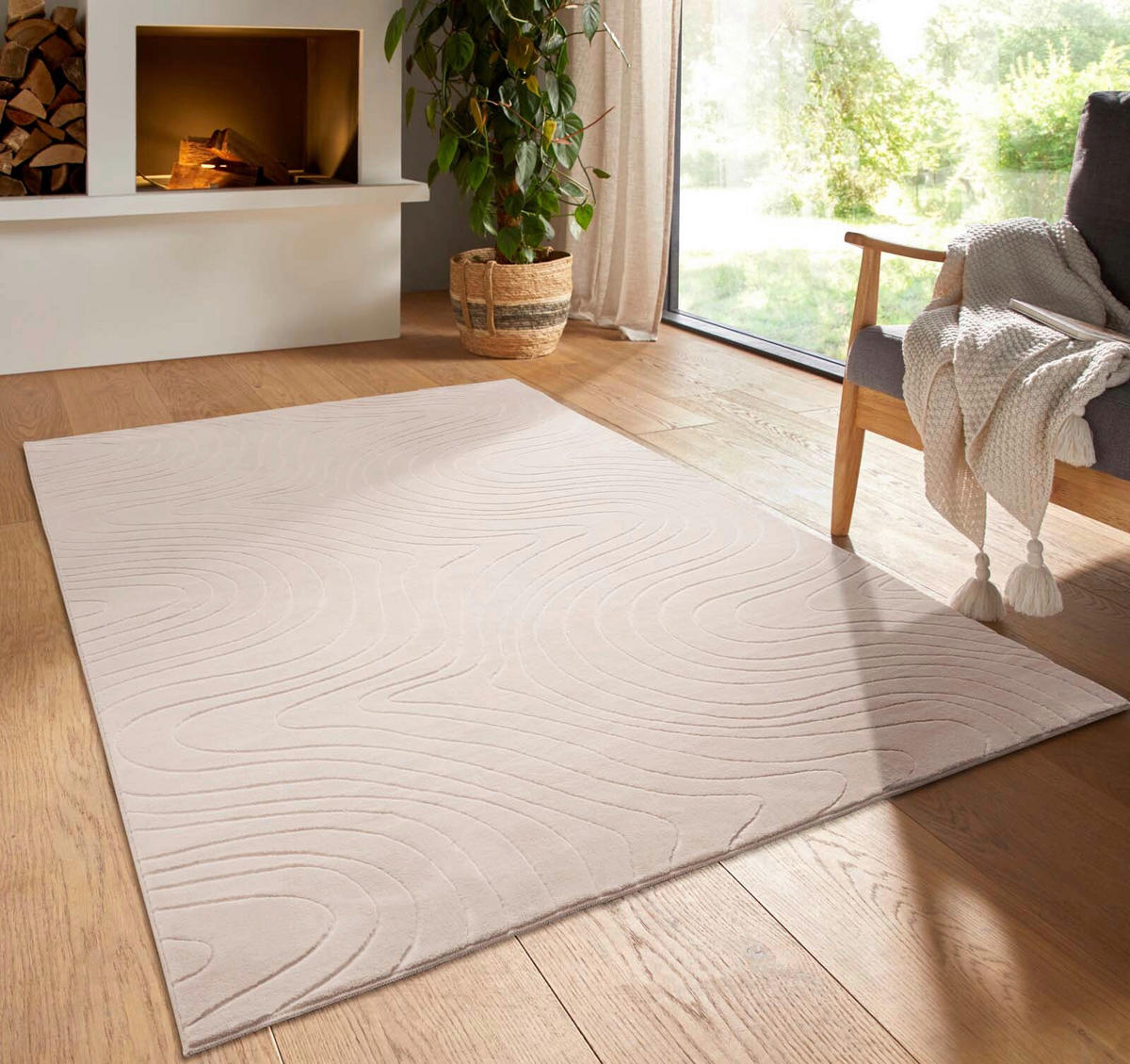 WEBTEPPICH 300/400 cm Stilo Beige rechteckig  - Beige, Basics, Textil (300/400cm) - Novel
