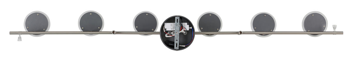 LED-STRAHLER 150/21/13 cm  - Chromfarben/Nickelfarben, Design, Kunststoff/Metall (150/21/13cm) - Novel