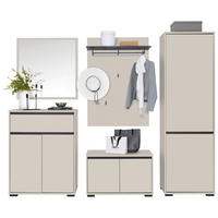 GARDEROBE  in 220/195/38 cm  - Kaschmir/Anthrazit, MODERN, Holzwerkstoff (220/195/38cm) - Xora
