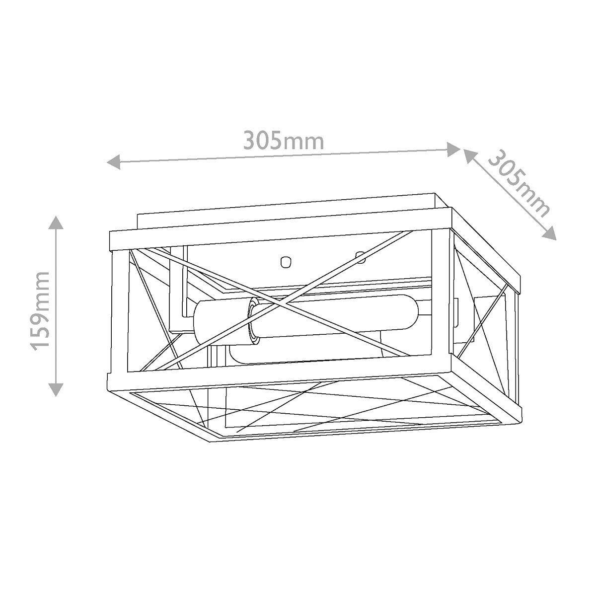 HÄNGELEUCHTE Hinkley 15,9/30,5/30,5 cm  - Schwarz, Design, Glas/Metall (15,9/30,5/30,5cm) - Elstead Lighting