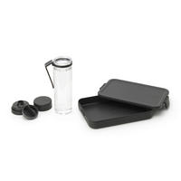 PAUSENSET  - Dunkelgrau/Transparent, Basics, Kunststoff (32/22.5/16.5cm) - Brabantia