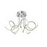 LED-DECKENLEUCHTE - Chromfarben, Design, Kunststoff/Metall (56/35cm) - Ambiente