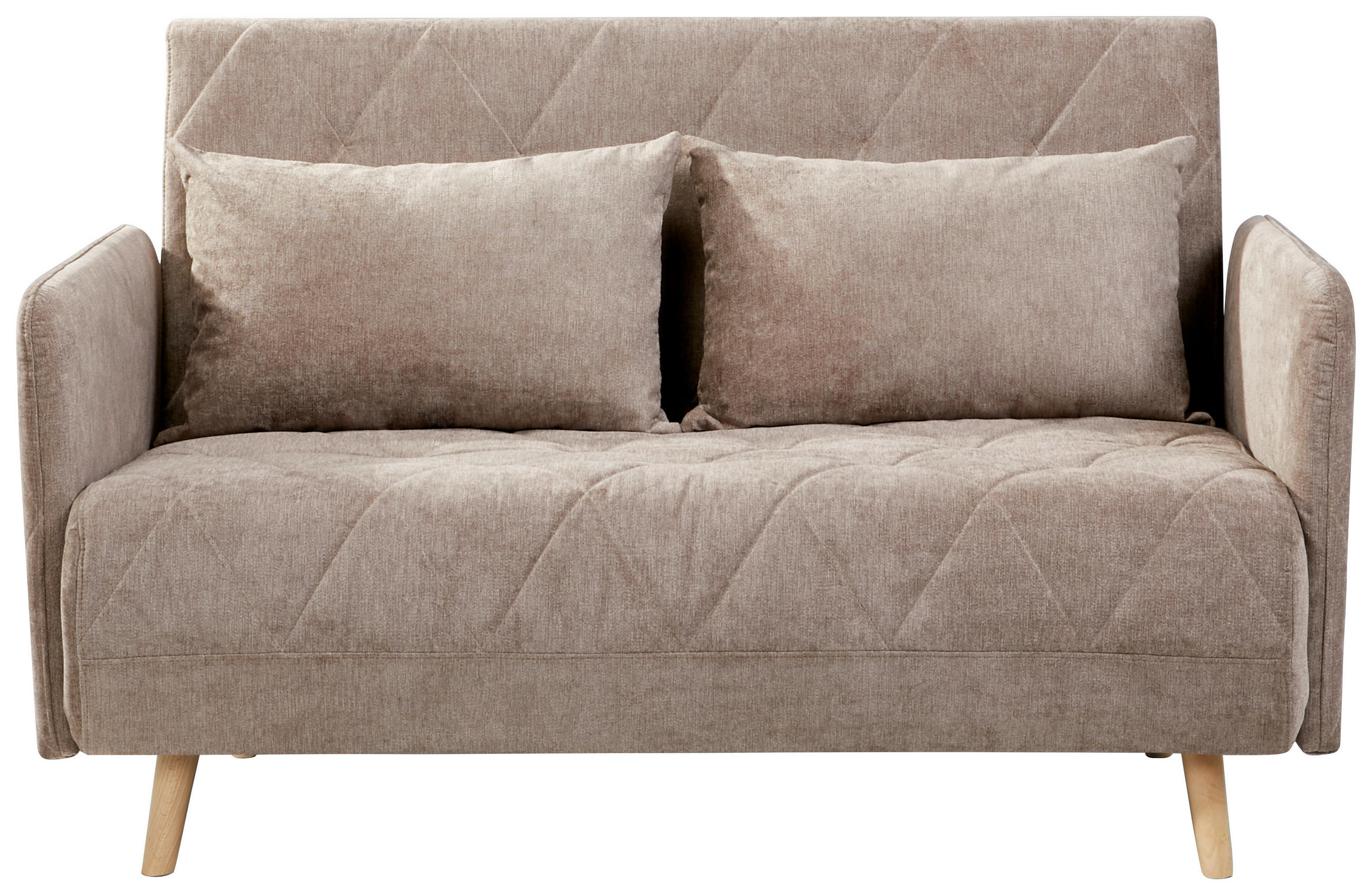 MID.YOU ROZKLADACIA POHOVKA, textil, svetlohnedá