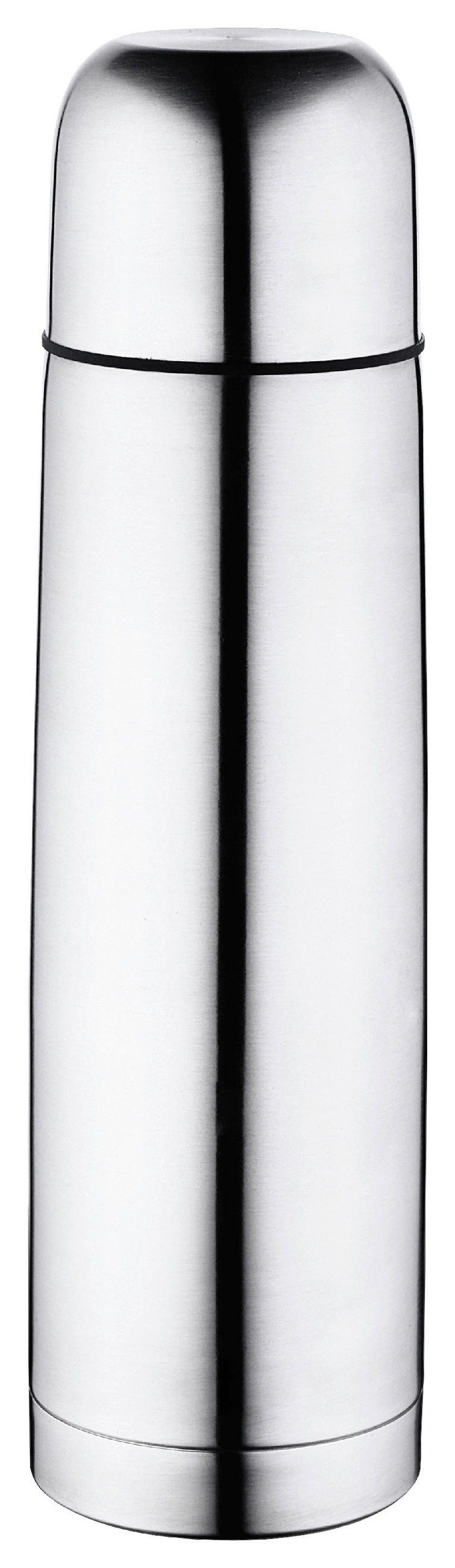 ISOLIERFLASCHE 0.350 l  - Edelstahlfarben, Basics, Kunststoff/Metall (6.9/6.9/19.5cm)