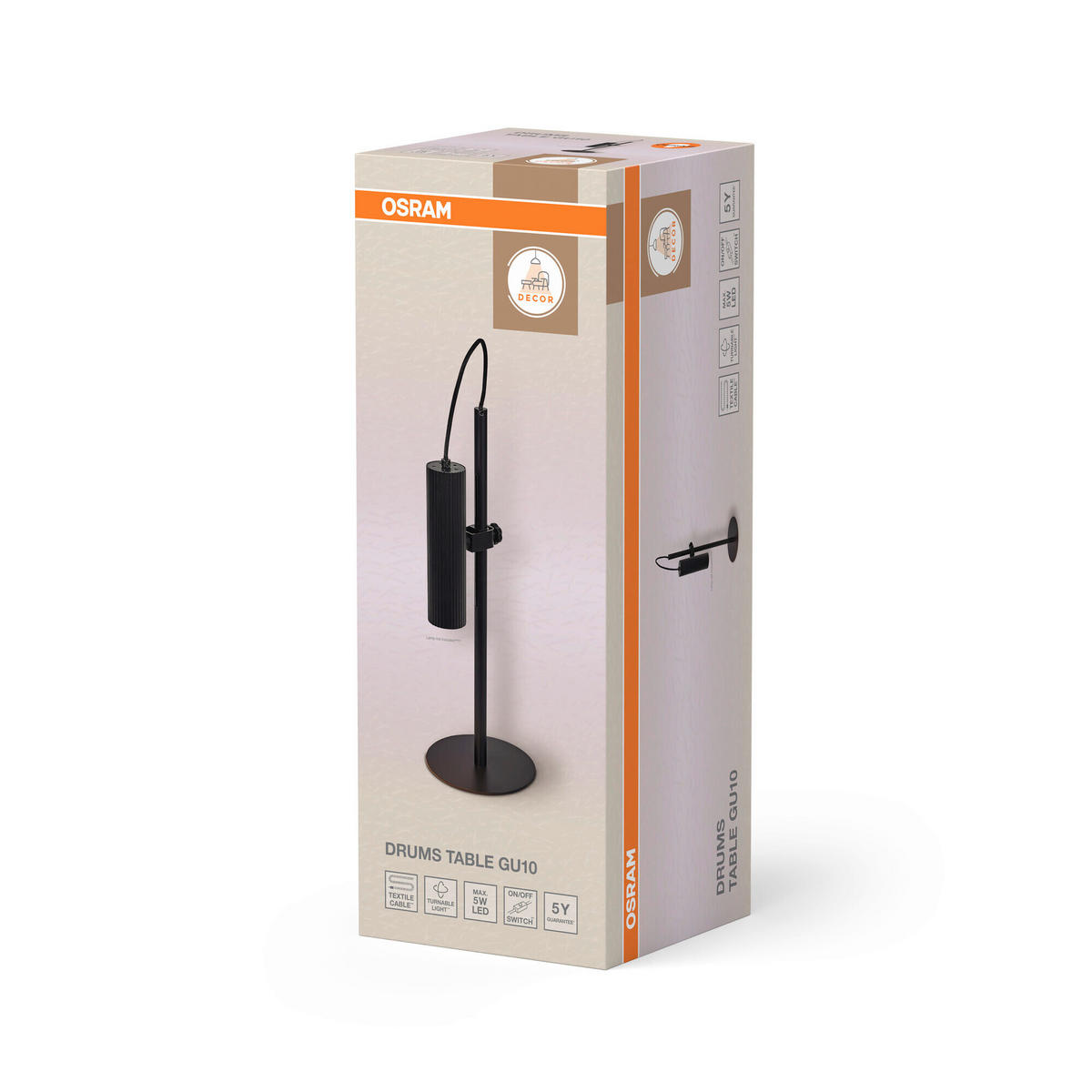 TISCHLEUCHTE 18/17/49 cm   - Design, Metall (18/17/49cm) - Osram