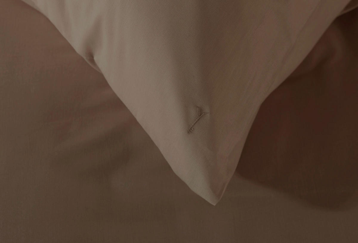 BETTWÄSCHE 2-teilig Suite-Casablanca Renforcé 135/200 cm  - Taupe, Basics, Textil (135/200cm)