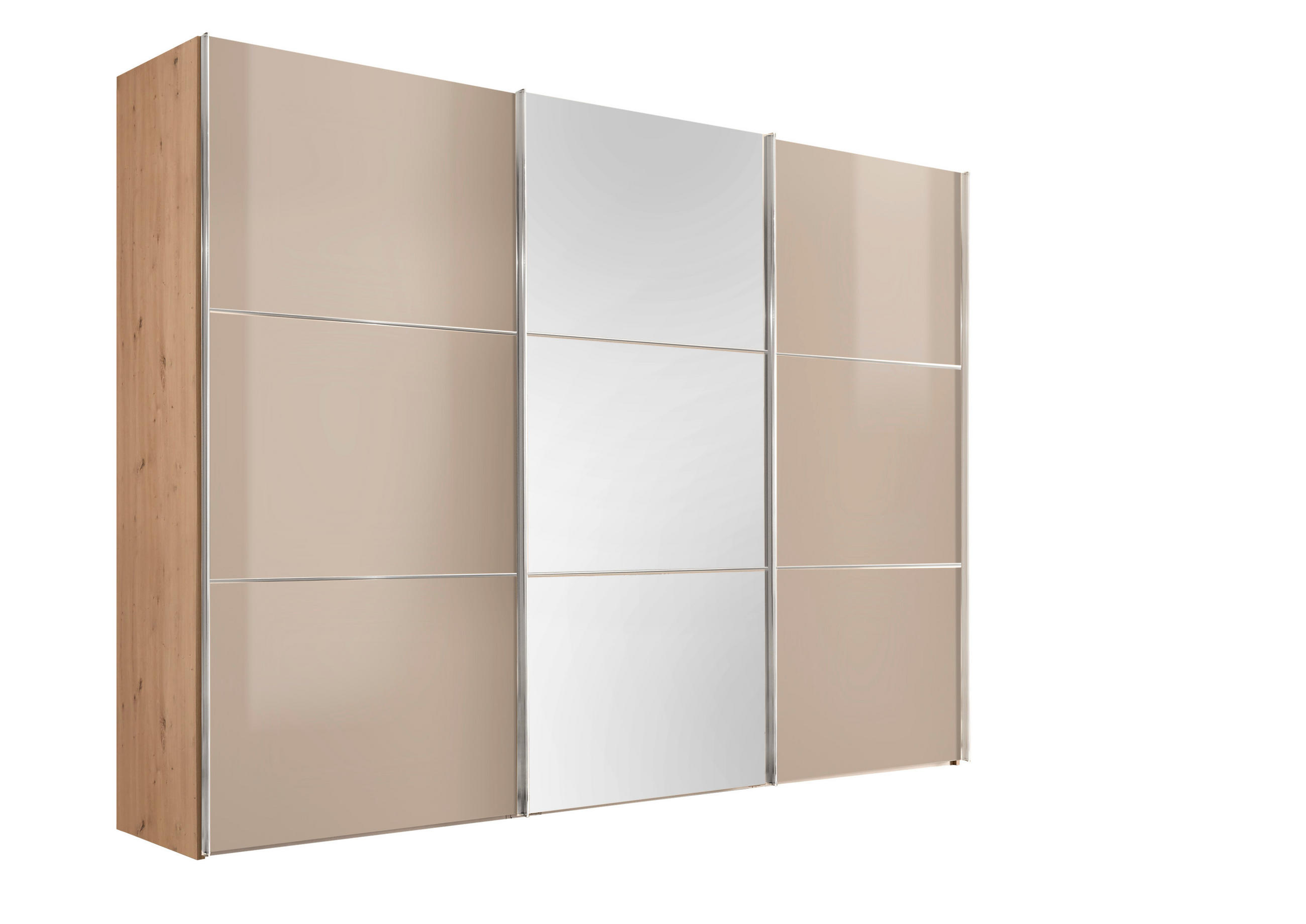 Moderano Schwebetürenschrank Eiche Artisan, Karamell 280x222x68 cm