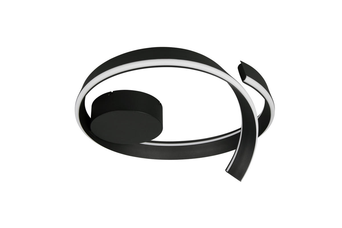 LED-DECKENLEUCHTE CIRONDA  - Schwarz, Design, Metall (59,5/26,5/58,7cm) - Cinque