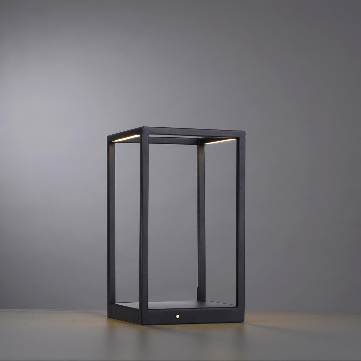 LED-TISCHLEUCHTE 15/15/26,6 cm   - Schwarz, LIFESTYLE, Kunststoff/Metall (15/15/26,6cm)
