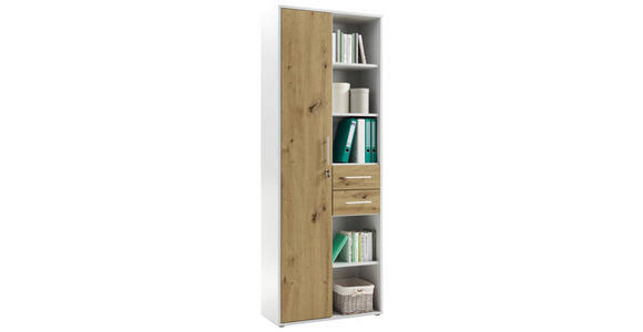 AKTENSCHRANK Eiche Artisan  - Eiche Artisan, MODERN, Holzwerkstoff (80/216/35cm) - Carryhome