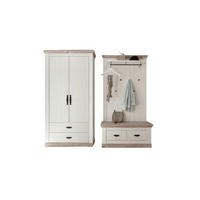 GARDEROBE 3-teilig  in 224/201/45 cm  - Hellbraun/Pinienfarben, Design, Holzwerkstoff (224/201/45cm) - MID.YOU
