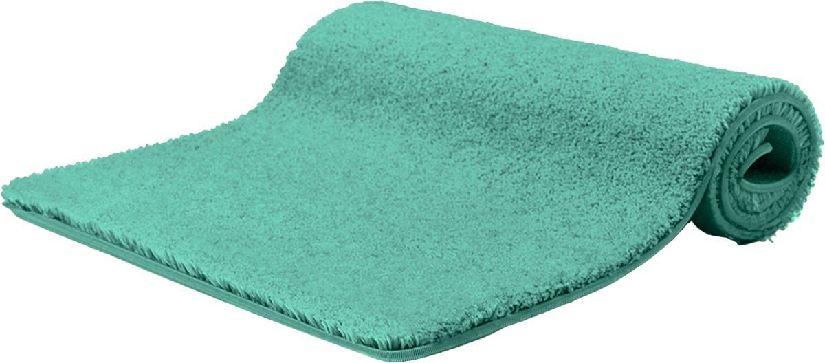 BADEMATTE Grün 60/100 cm  - Grün, Basics, Kunststoff/Textil (60/100cm) - Grund