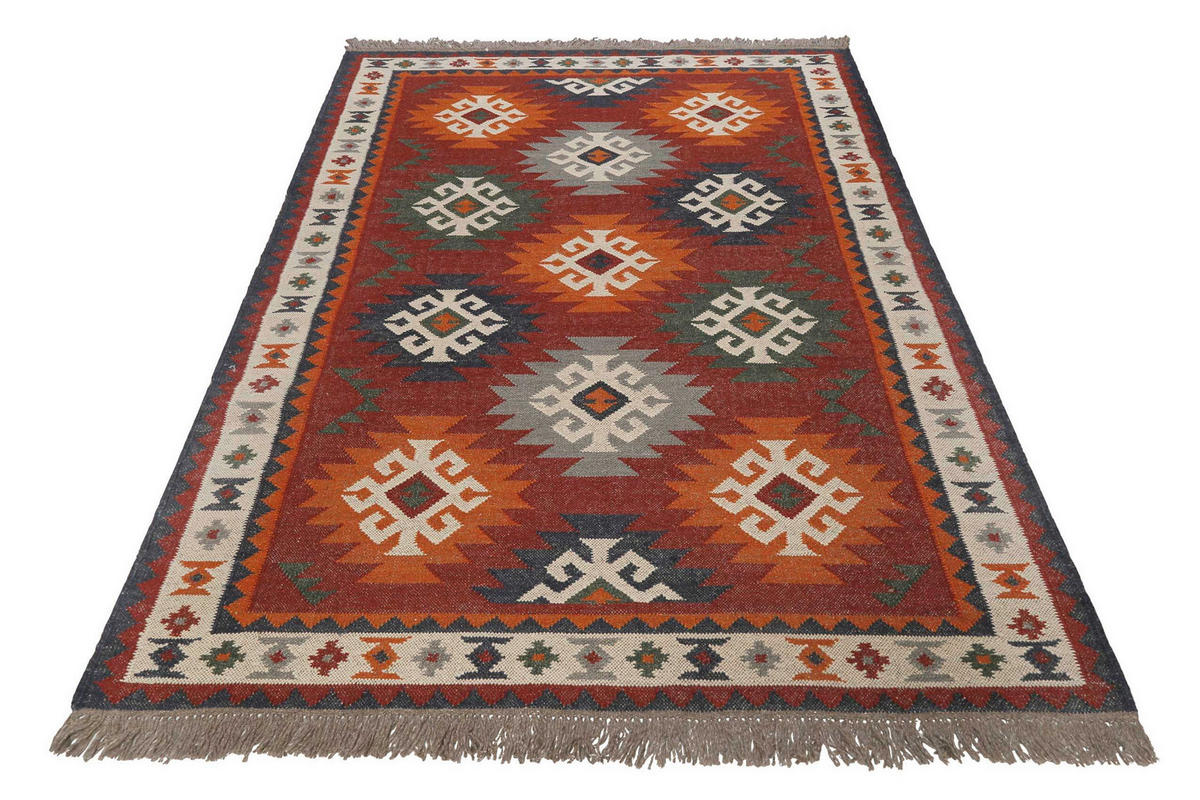 HANDWEBTEPPICH 80/150 cm Blancard Multicolor  - Multicolor, KONVENTIONELL, Textil (80/150cm)