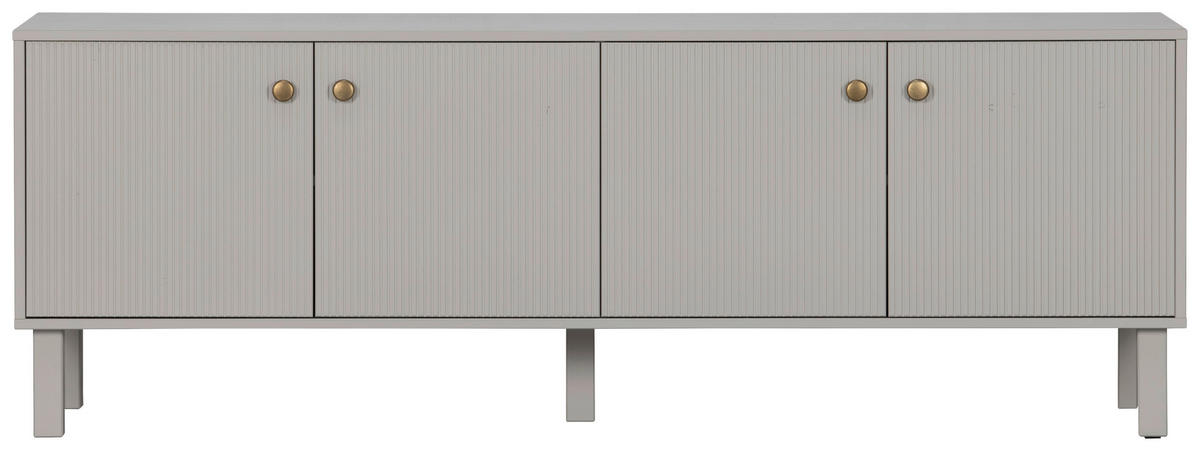 LOWBOARD Madu 160/56/46 cm  stehend  - Goldfarben/Hellgrau, Design, Holz/Metall (160/56/46cm) - Livetastic