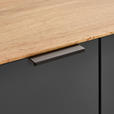 SIDEBOARD 160/82/42 cm  in Anthrazit, Eichefarben  - Eichefarben/Anthrazit, LIFESTYLE, Glas/Holzwerkstoff (160/82/42cm) - Novel