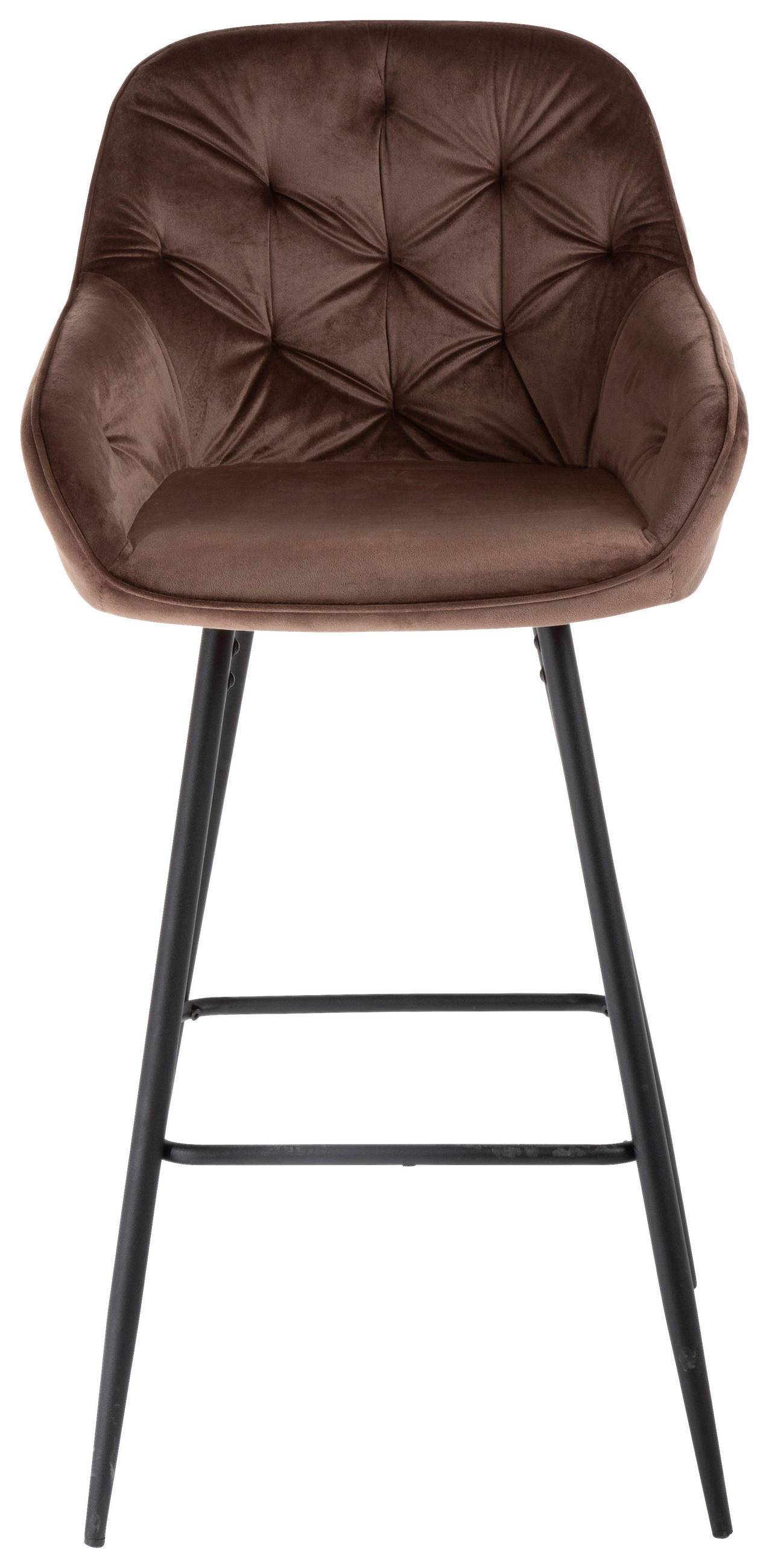 BAROVÁ ŽIDLE, hnědá - černá/hnědá, Design, kov/textil (55/107/53cm) - Carryhome