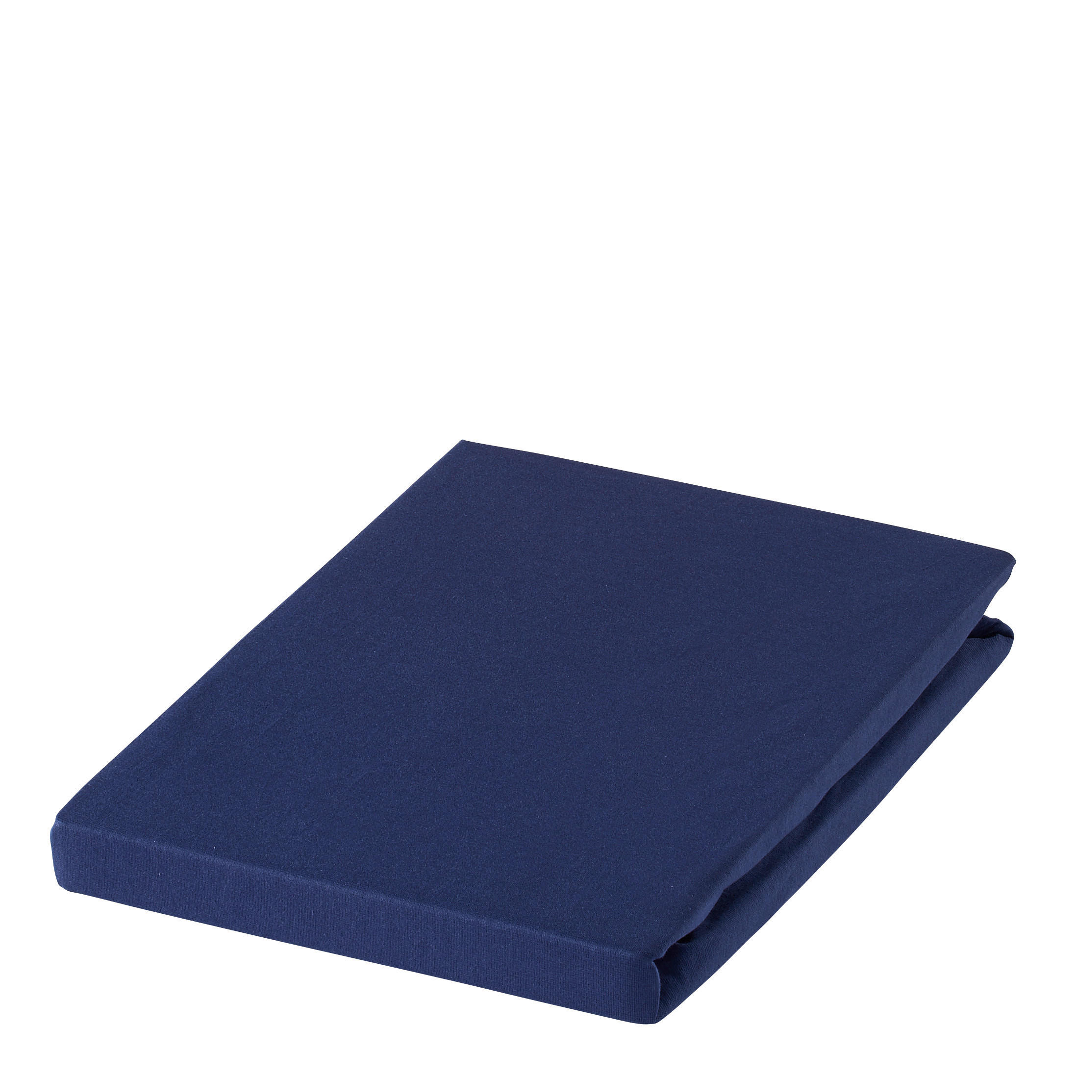 SPANNBETTTUCH Zwirn-Jersey  - Dunkelblau, Basics, Textil (100/200cm) - Estella