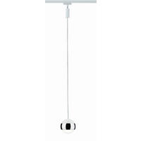 SCHIENENSYSTEM-HÄNGELEUCHTE URail 8,7/130 cm   - Chromfarben/Weiß, Design, Metall (8,7/130cm) - Paulmann