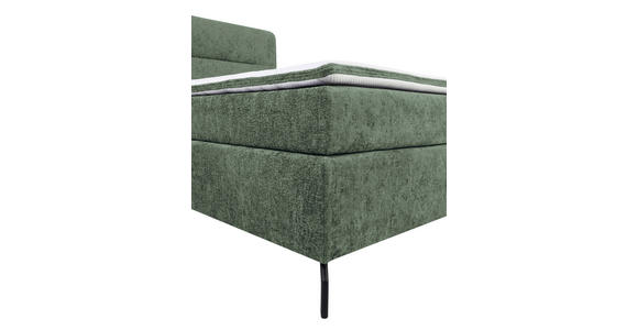 BOXSPRINGBETT 180/200 cm in Mintgrün - Schwarz/Mintgrün, Design, Textil/Metall (180/200cm) - Esposa