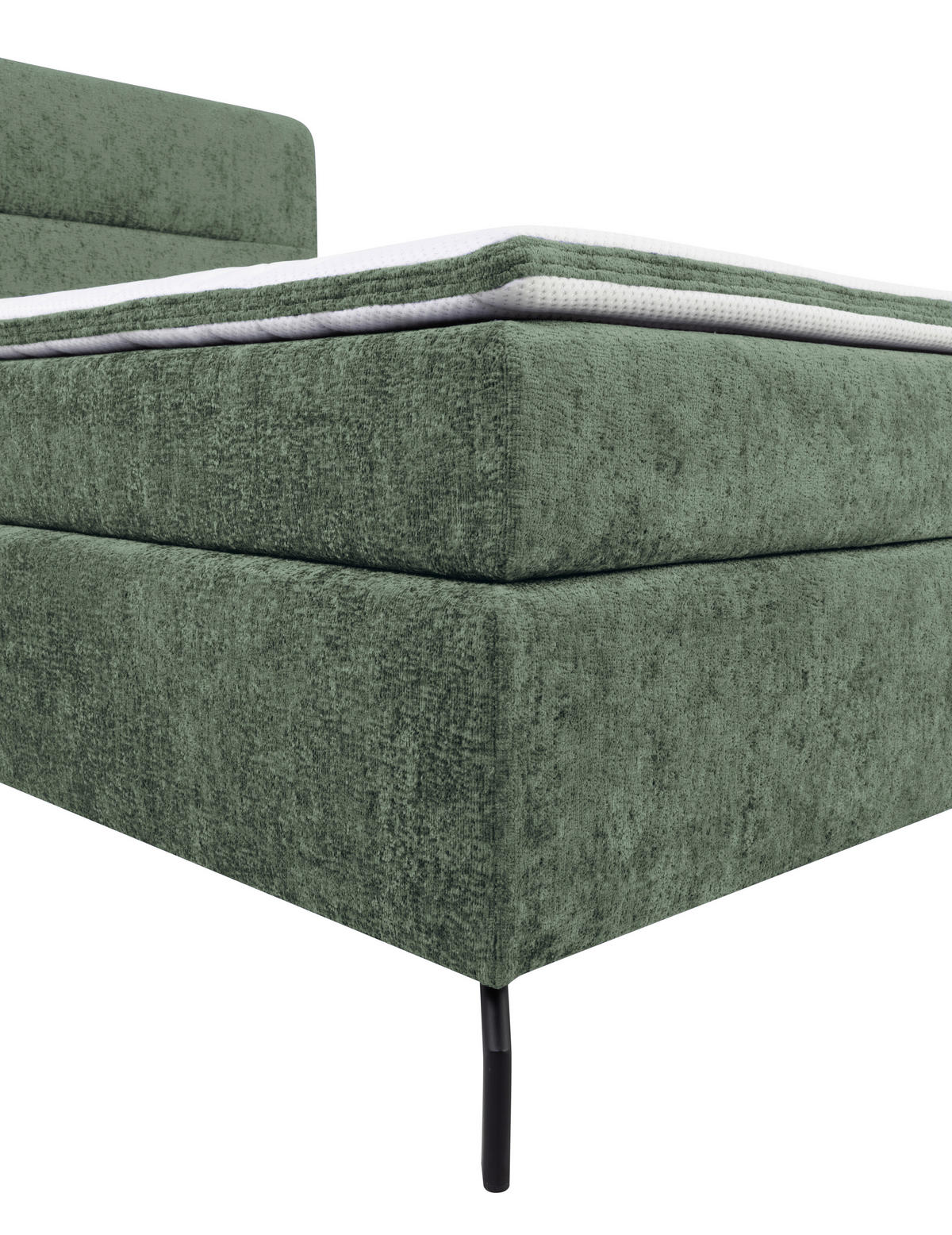 BOXSPRINGBETT 180/200 cm  in Mintgrün  - Schwarz/Mintgrün, Design, Textil/Metall (180/200cm) - Esposa