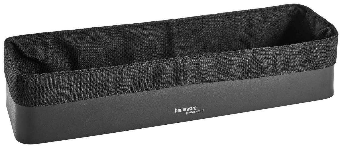COȘ PENTRU PÂINE  43,3/12,5/8,7 cm  - negru, Design, metal/textil (43,3/12,5/8,7cm) - Homeware Profession.