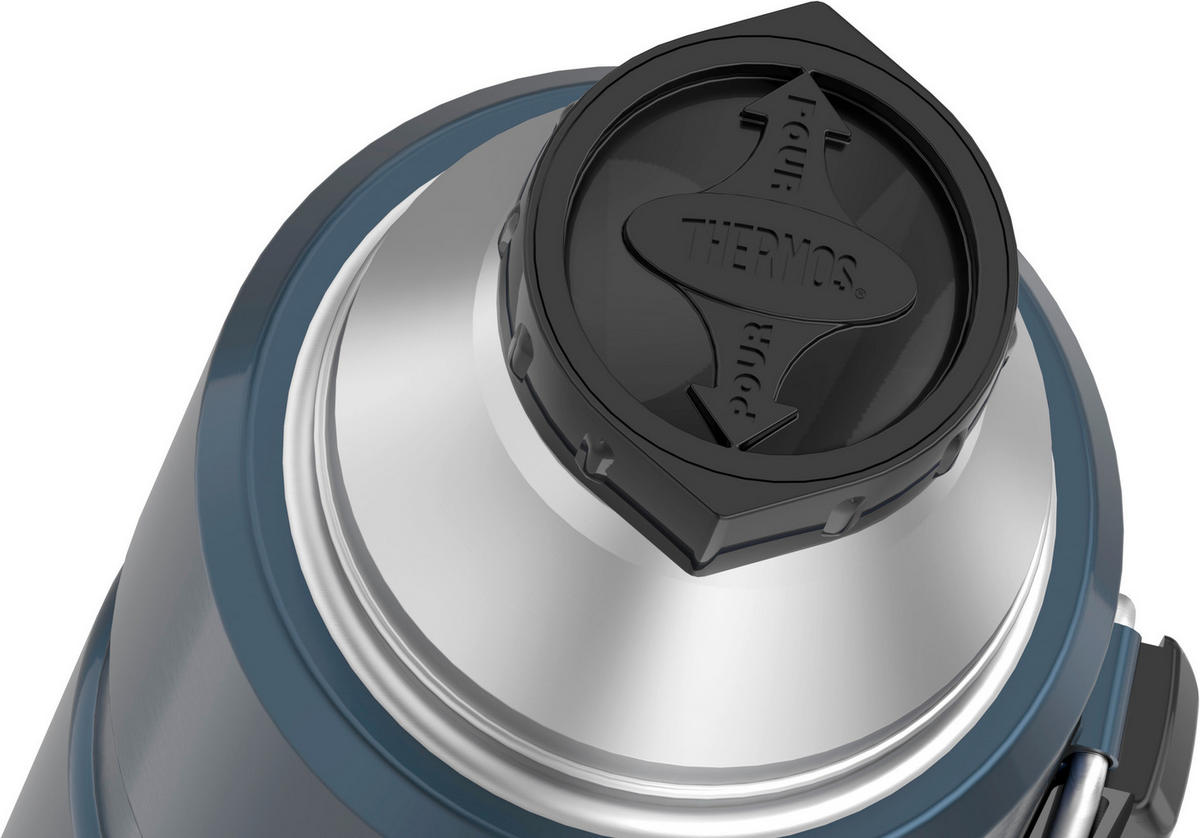 ISOLIERFLASCHE STAINLESS KING 1,2 L  - Dunkelgrau, Metall (1,2l) - Thermos