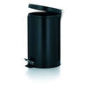 TRETEIMER 12 l  Metall  - Schwarz, Basics, Kunststoff/Metall (25/39cm) - Kela