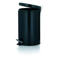 TRETEIMER 12 l  Metall  - Schwarz, Basics, Kunststoff/Metall (25/39cm) - Kela