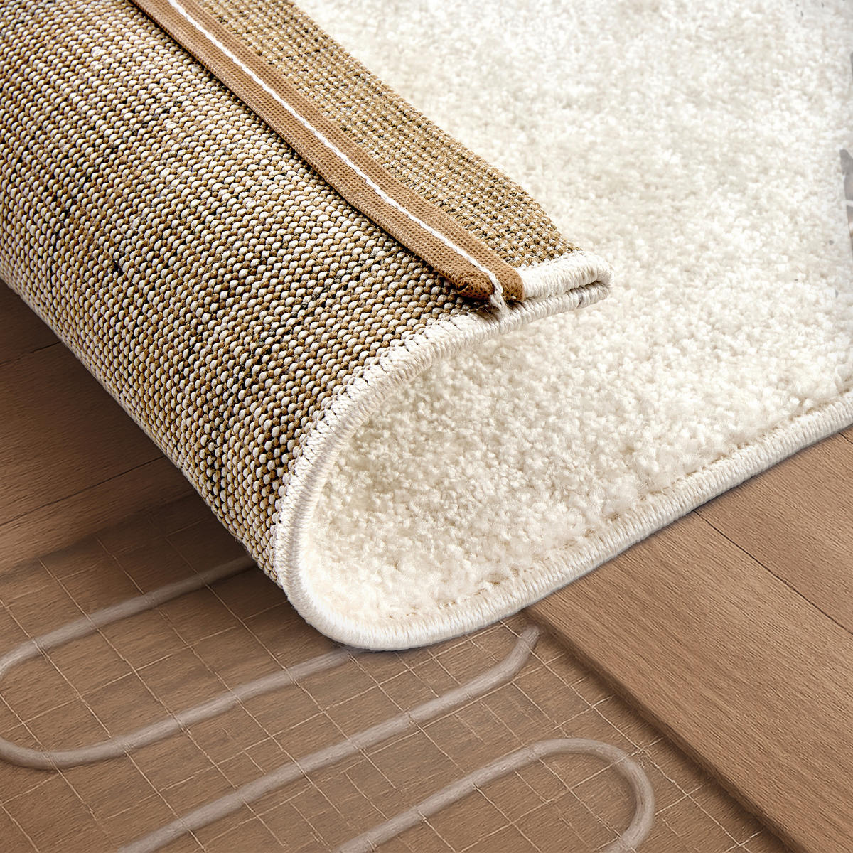 WEBTEPPICH 133/190 cm Sam Creme rechteckig  - Creme, Basics, Kunststoff (133/190cm) - Astra