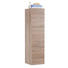 MIDISCHRANK - Kastanienfarben/Chromfarben, Design, Glas/Holzwerkstoff (40/148,8/34,8cm) - Welnova MIDISCHRANK - Kastanienfarben/Chromfarben, Design, Glas/Holzwerkstoff (40/148,8/34,8cm) - Welnova