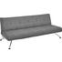 SCHLAFSOFA Grau - Chromfarben/Grau, Design, Textil/Metall (212/19/119cm) - Innovation