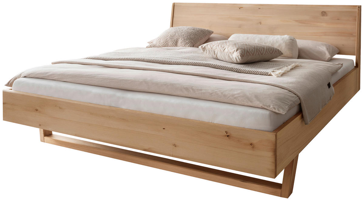 BETT 180/200 cm  in Fichtefarben  - Fichtefarben/Grau, MODERN, Holz/Textil (180/200cm) - Livetastic