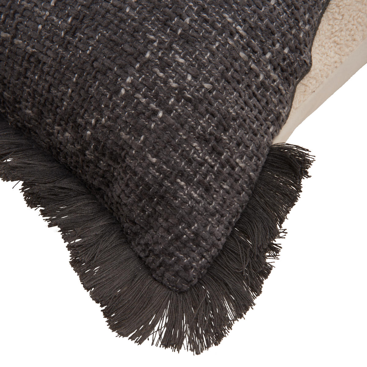 DEKORAČNÍ POLŠTÁŘ 30/50 cm - antracitová, Konvenční, textil (30/50cm) - Esposa