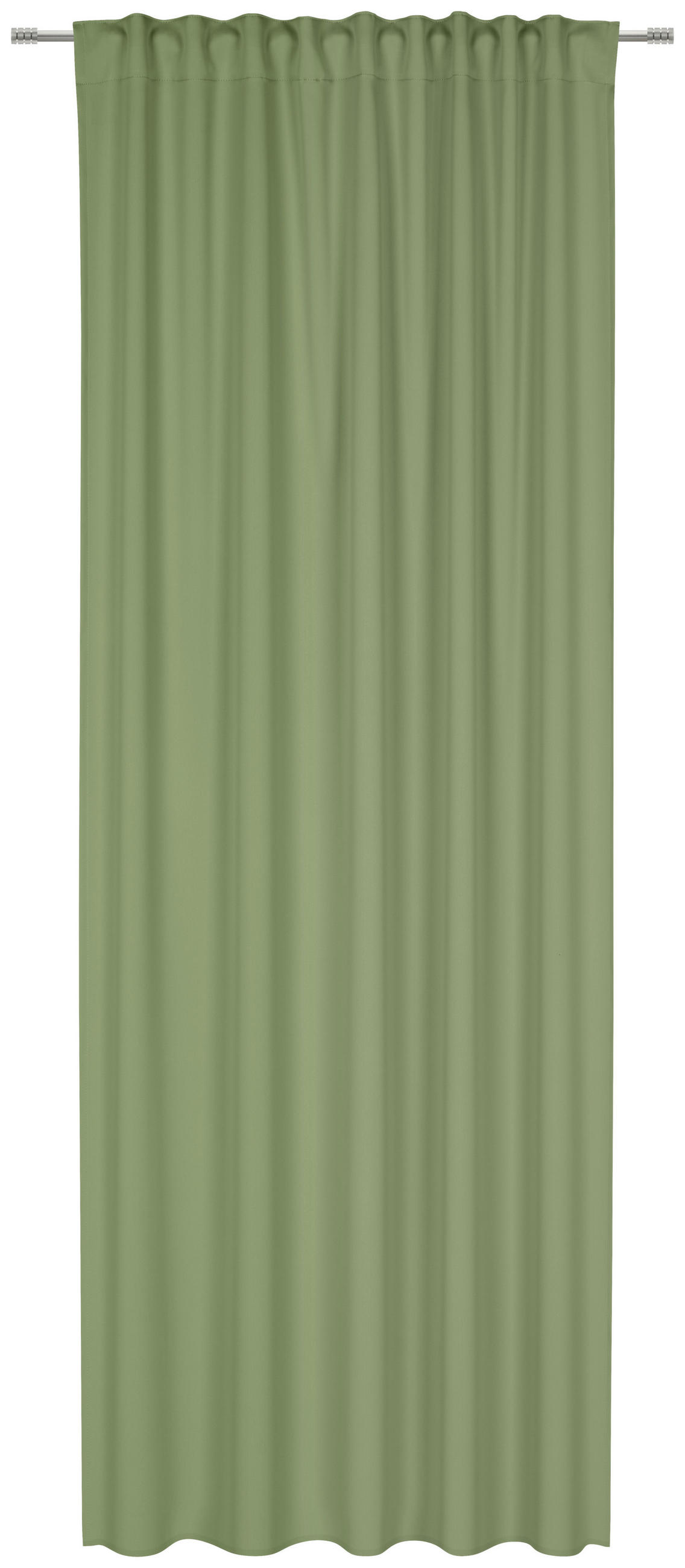 HOTOVÝ ZÁVES, nepriehľadné, 135/245 cm - zelená, Basics, textil (135/245cm) - Esposa