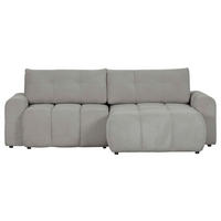 ECKSOFA in Flachgewebe Braun  - Schwarz/Braun, Konventionell, Kunststoff/Textil (256/157cm) - Carryhome