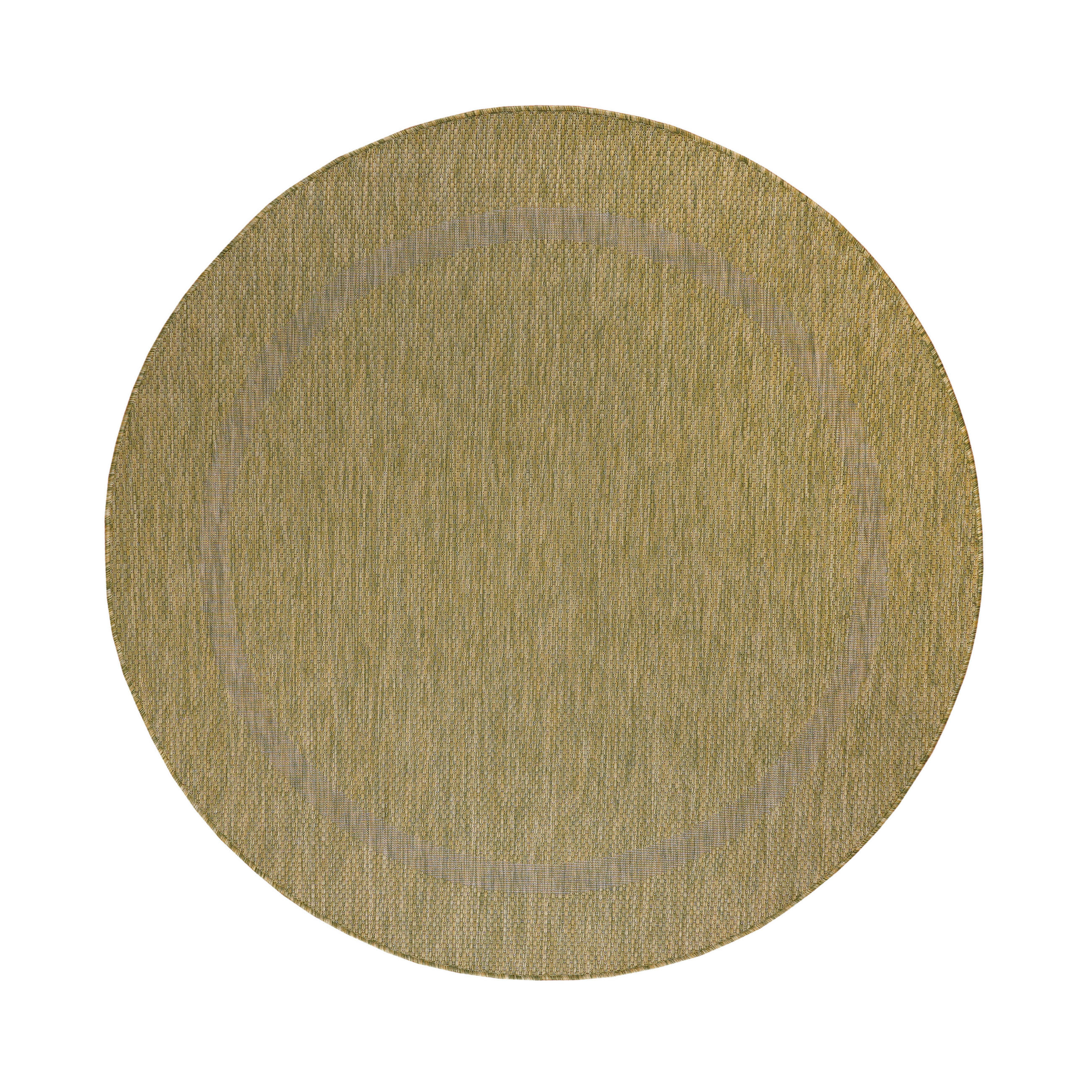 FLATVÄVD MATTA 120/120 cm Relax  - grön, Basics, textil (120/120cm) - Novel