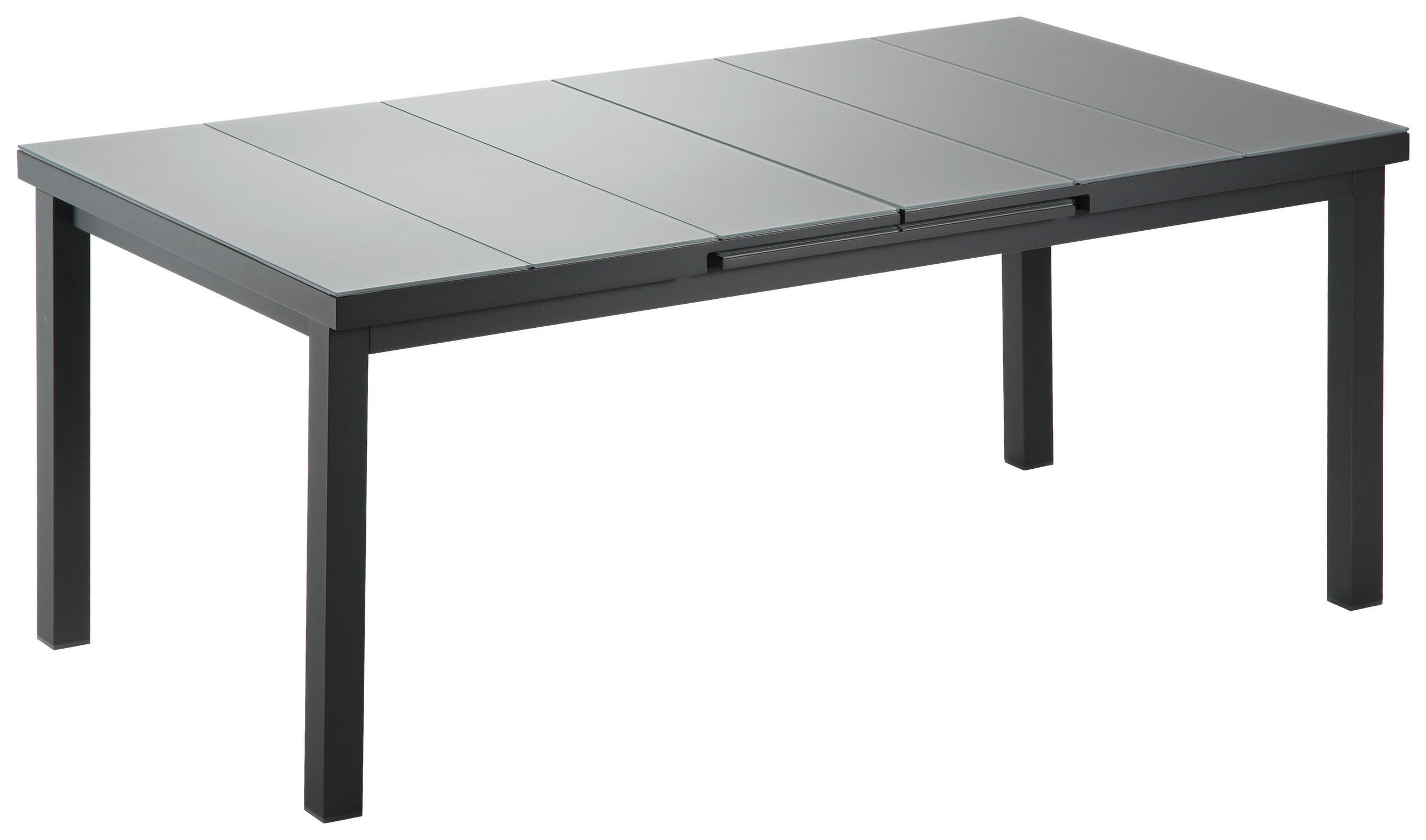 GARTENTISCH 180/100/76 cm Metall rechteckig  - Anthrazit/Grau, Design, Glas/Metall (180/100/76cm)