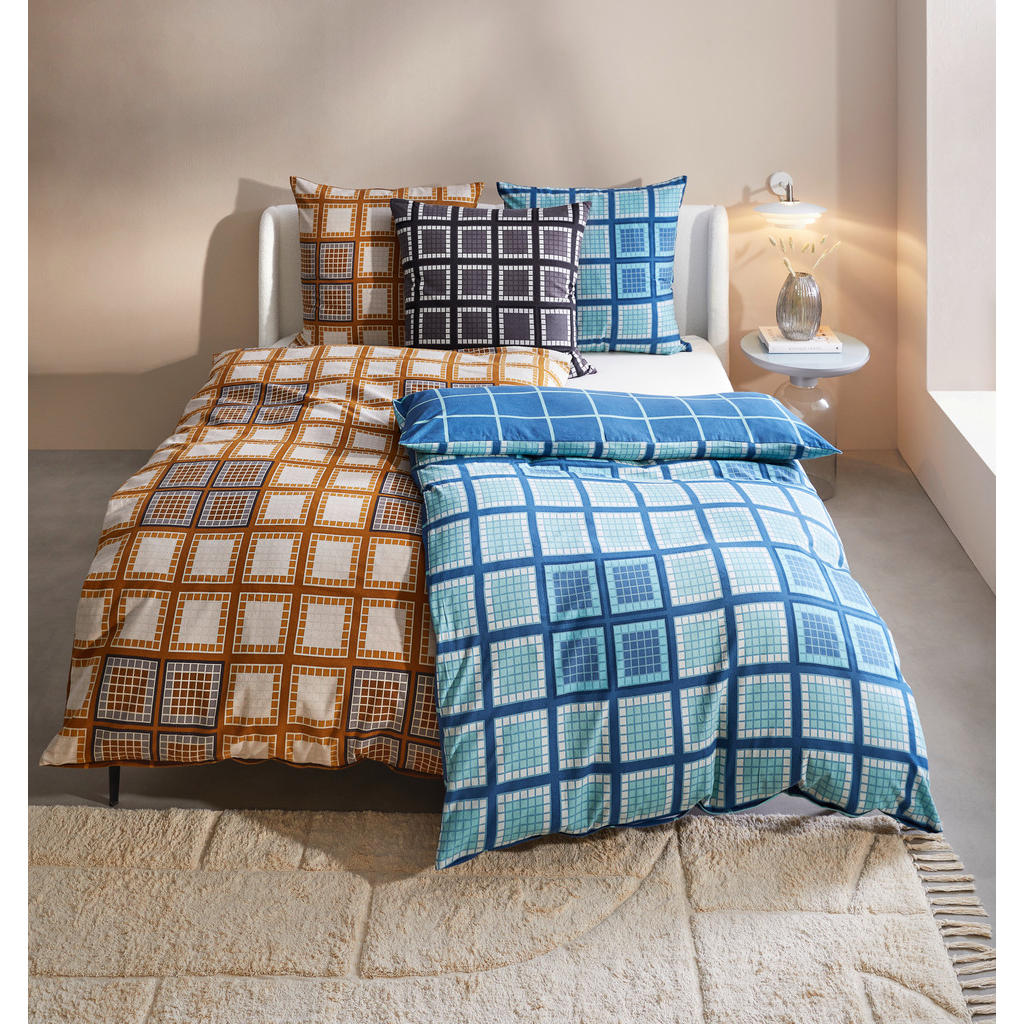 Thumbnail - Novel Wendebettwäsche, Currygelb, Textil, Abstraktes, 135x200 cm, pflegeleicht, schadstoffgeprüft, Schlaftextilien, Bett...