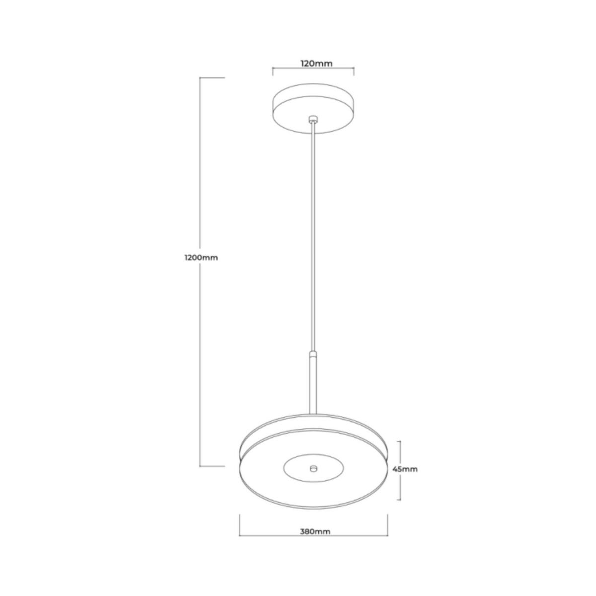 LED-HÄNGELEUCHTE Casy 38/120 cm  - Grau, Design, Glas (38/120cm)