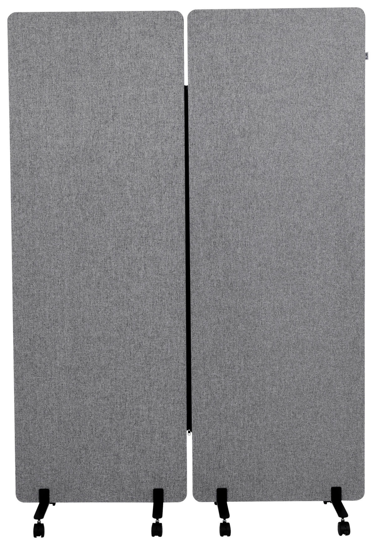 MELLANVÄGG  i metall, plast, textil  mörkgrå  - mörkgrå, Basics, metall/textil (60/177/35cm) - MID.YOU