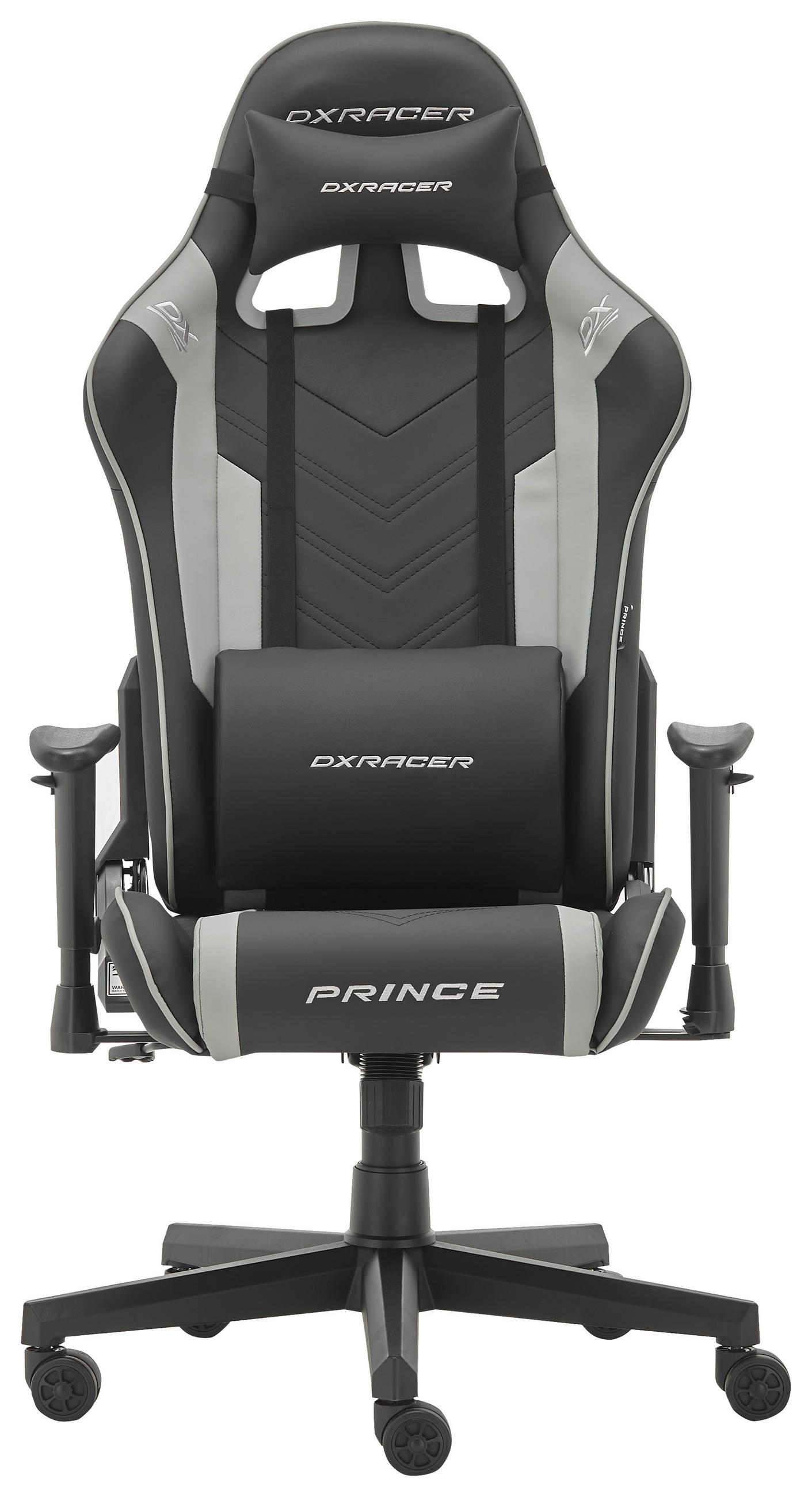 GAMINGSTUHL Grau, Schwarz Kunststoff, Textil   - Schwarz/Grau, Design, Kunststoff/Textil (67/126/67cm) - Dxracer