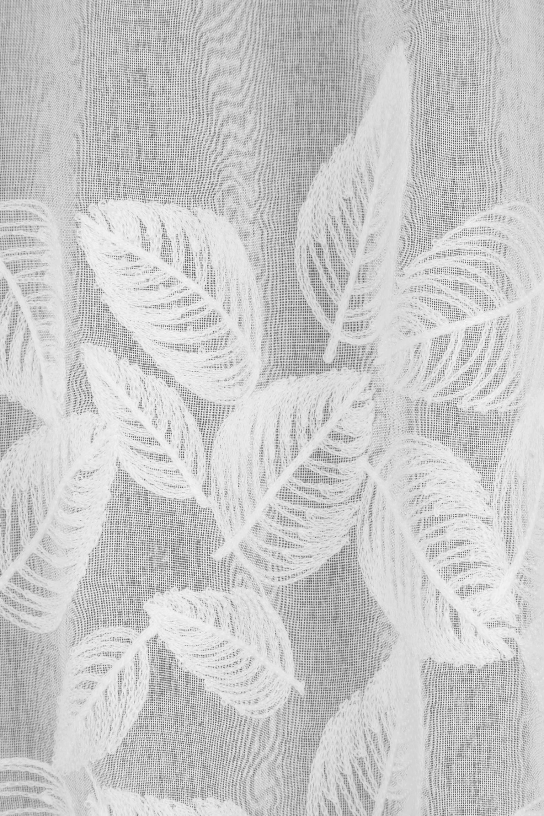 KURZGARDINE   135/45 cm   - Weiß, Basics, Textil (135/45cm)