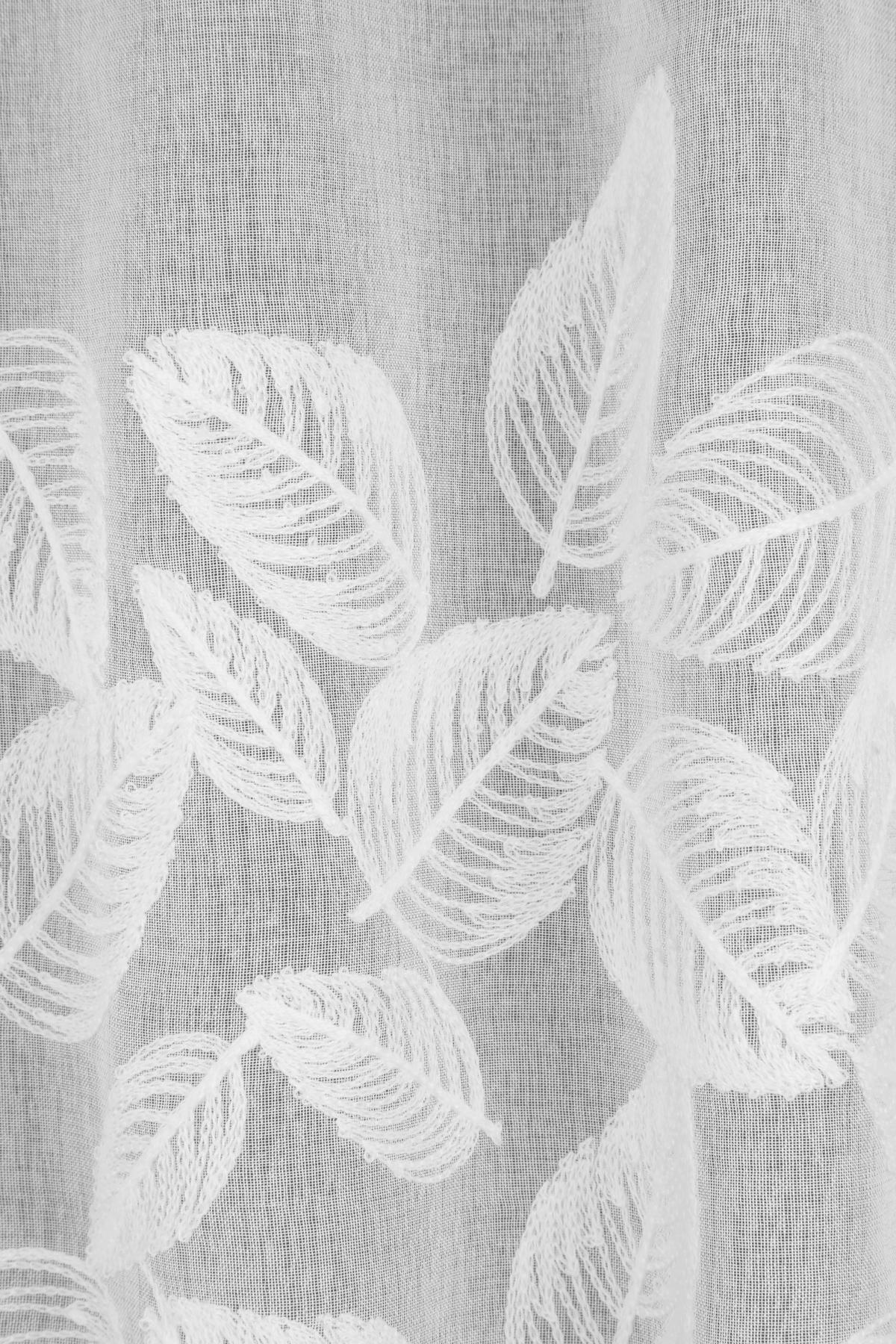 KURZGARDINE   135/45 cm   - Weiß, Basics, Textil (135/45cm)