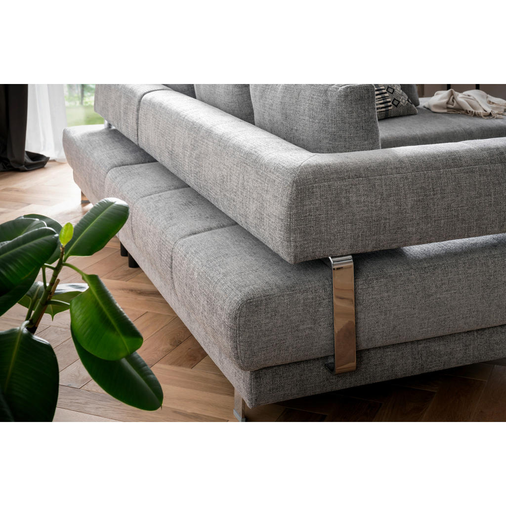 Thumbnail - Xxxl Ecksofa, Honig, Textil, Uni, 5-Sitzer, Füllung: Polyurethan (Pur), Ottomane rechts, L-Form, 277x235 cm, Goldenes M,...