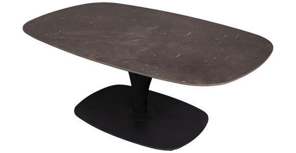 COUCHTISCH 115/70/42 cm Anthrazit, Dunkelbraun - Anthrazit/Dunkelbraun, Design, Keramik/Metall (115/70/42cm) - Dieter Knoll
