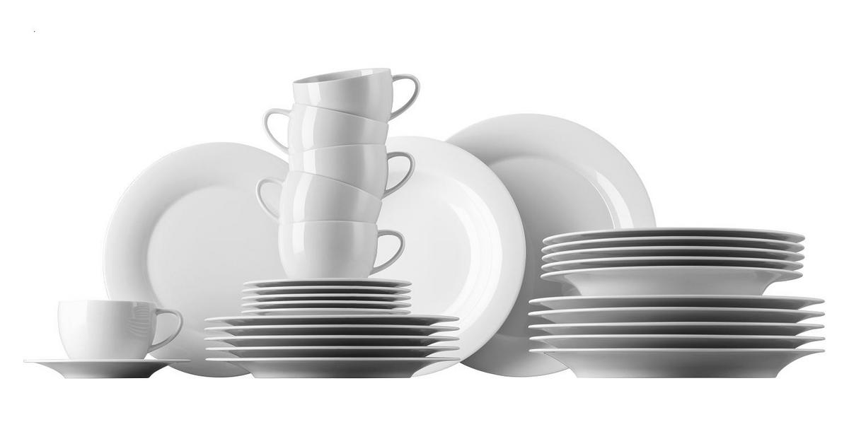 KOMBISERVICE Weiß Yono Novo 30-teilig 6 Personen  - Weiß, Basics, Keramik (40/40/30cm) - Rosenthal