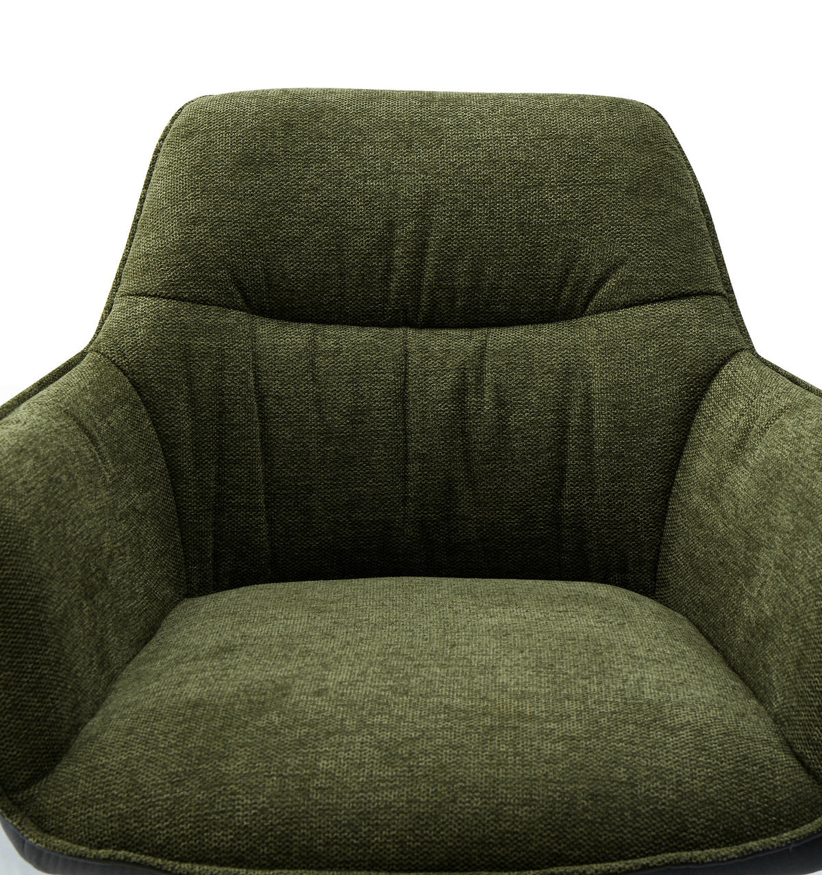 SCAUN CU BRAȚE in verde, negru  - verde/negru, Design, metal/textil (61.5/83.5/63cm) - Novel