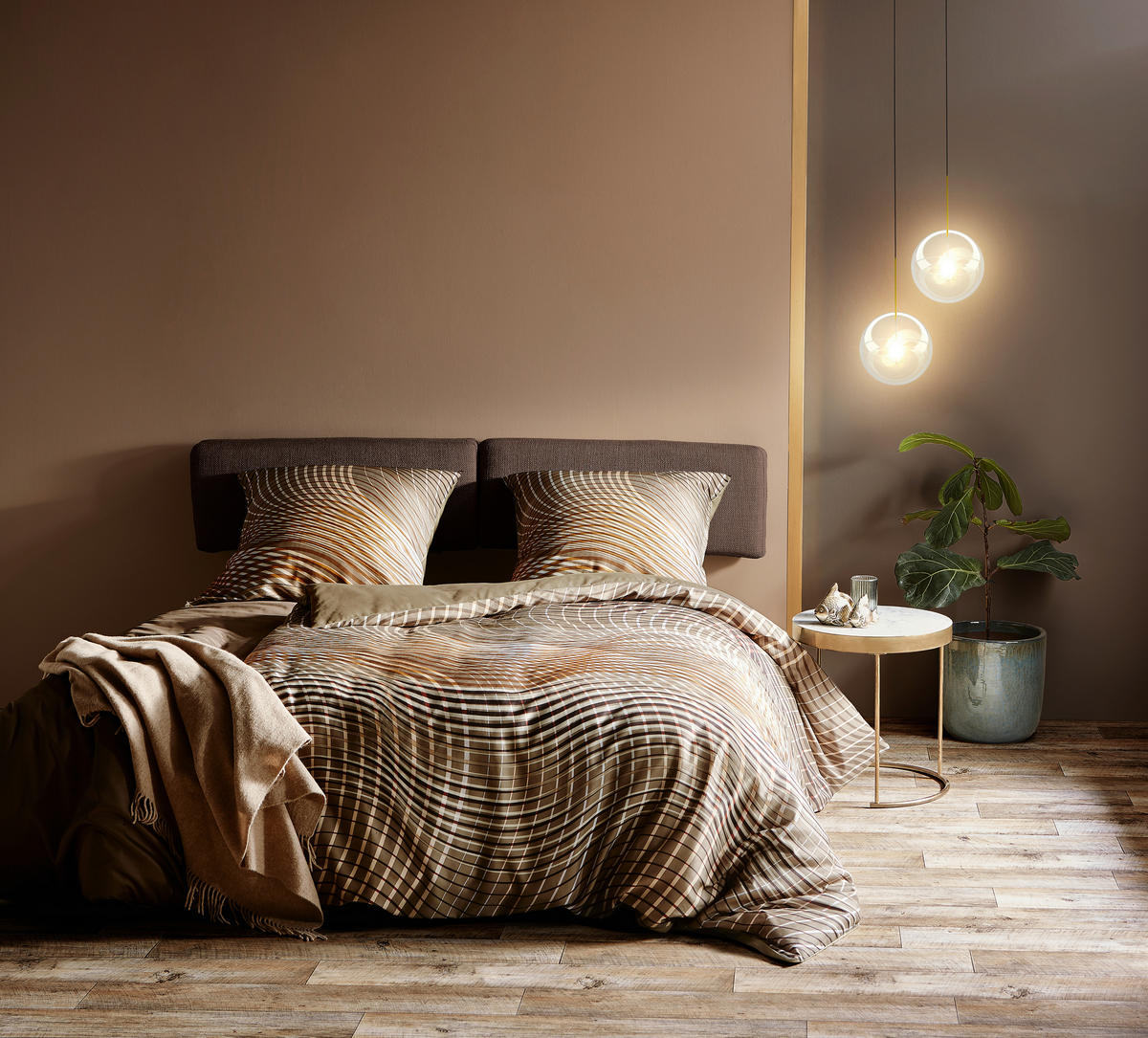 BETTWÄSCHE Bed Art S Satin 155/220 cm  - Beige, Design, Textil (155/220cm) - Fleuresse