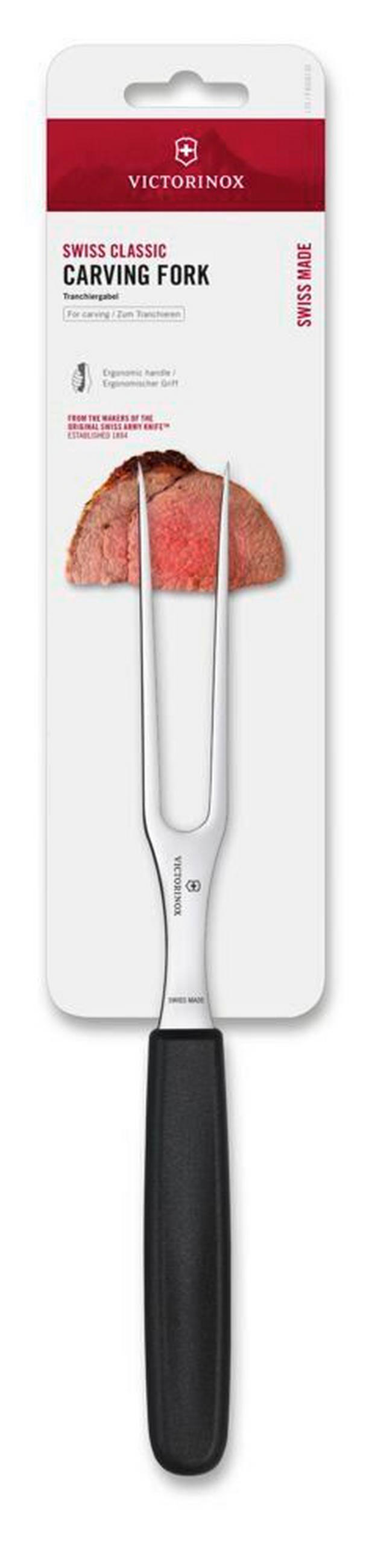 FLEISCHGABEL - Schwarz, Basics, Kunststoff (27,0/2,4/1,3cm) - Victorinox