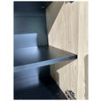 SIDEBOARD LINO  in 181/75/40 cm  - Eichefarben/Schwarz, Design, Holzwerkstoff/Metall (181/75/40cm) - Xora